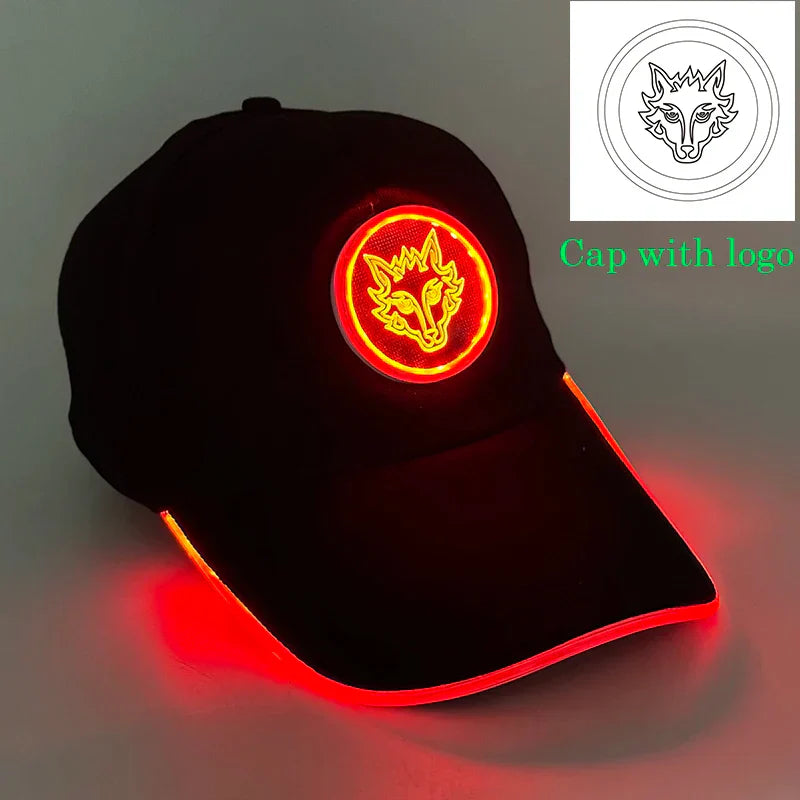 Baseball Caps Night Glow Light Cap Boys Girls Fashion Headwear Costumes Accessory Caps Hats