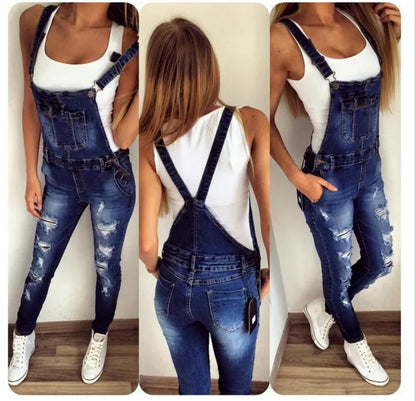 Ripped Jeans Denim Ankle Length Pencil Pants