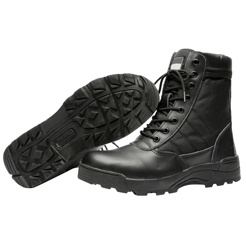 Desert Combat Boots Lace Up Outdoor Hiking Boots Breathable Hunting Training Boots Lightweight Non-Slip for Men