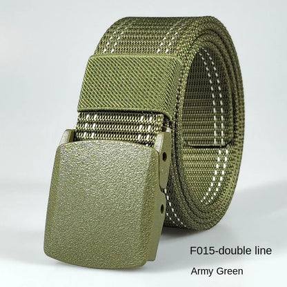 White Automatic Buckle Nylon Army Tactical Men Belt Military Waist Canvas Belt Outdoor Strap Travel Jeans Black Belts for Women