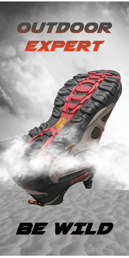 New Non-slip Wear Resistant Men‘s Outdoor Hiking Shoes Breathable Splashproof Climbing Men Sneaker Hunting Mountain Shoes