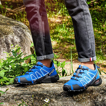 Sapatilha de Trekking Impermeável Masculina, Tênis Esportivo para Excursão, Tênis de Trekking de Amarrar, Sapatilha de Trekking Feminina, Tênis Tático Antiderrapante para Caça