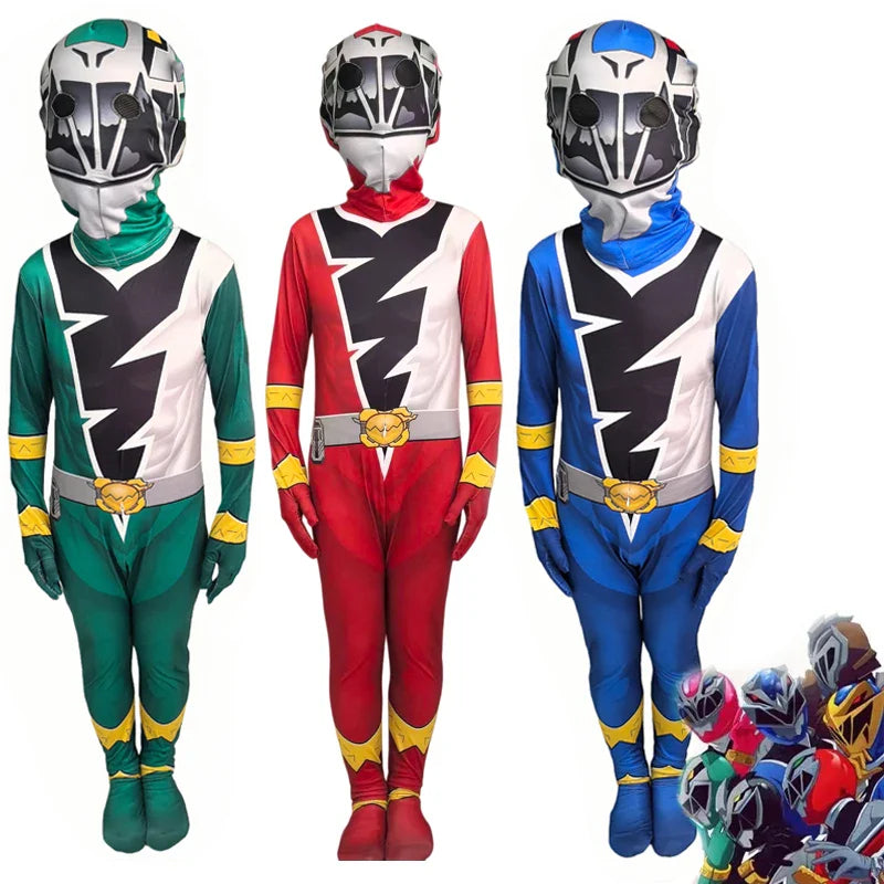 Anime Fancy Ranger Kishiryu Sentai Ryusoulger Cosplay Costume Jumpsuit Halloween Party Cosplay Halloween Carnival Suit For Boys