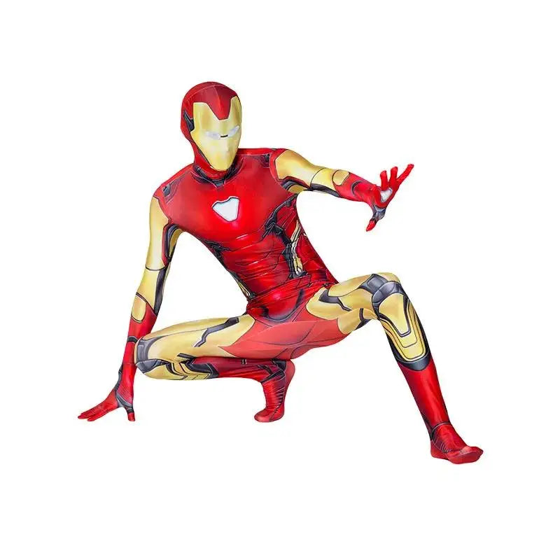 Children's Vision Costume High Quality Wanda Vision Cosplay Jumpsuit Halloween Party Superhero Bodysuit for Men
