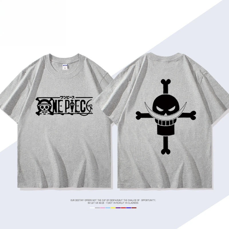 Printed Short Sleeve T-shirt Men's Women's Fashion Loose Cotton Top