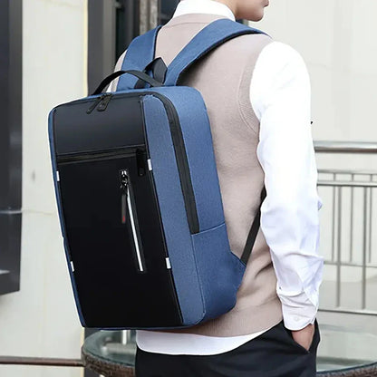 Neutral style schoolbag for men and women, suitable for business and industrial use, also suitable as a travel backpack.