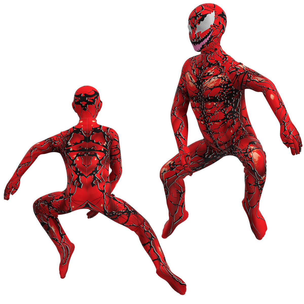 Kids Venom: Let There Be Carnage Carnage Cosplay Costume Bodysuit Jumpsuit Halloween Carnival Suit Party Dress