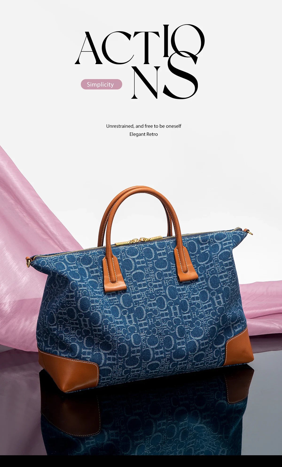 Women's Travel Bag 2025 New Cowboy Splicing Design Tote Bag Women's Large Capacity Crossbody Bag