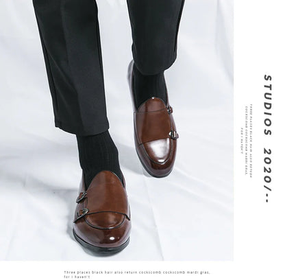 Men's Dress Shoes Trend Formal Leather Shoes For Men Classic Office Social Party Leather Loafers Male Casual Business Shoes Man