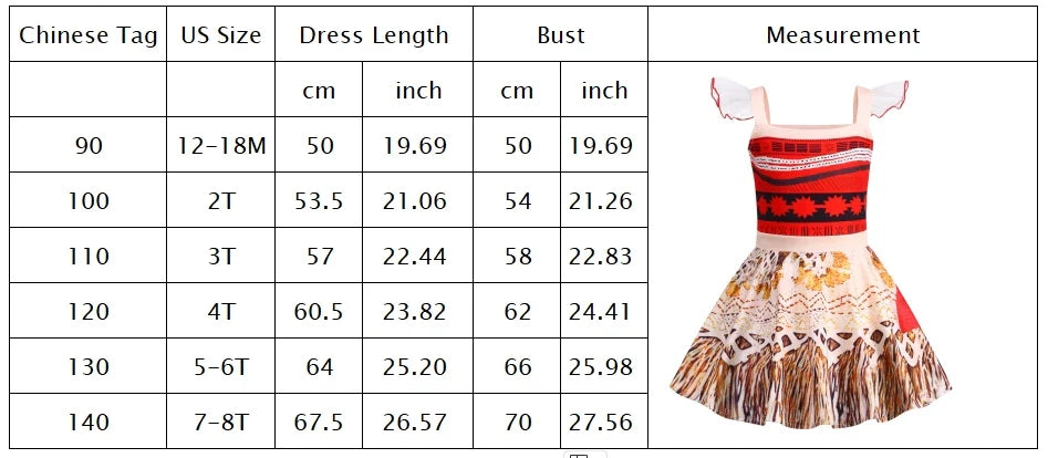Vestido Moana Casual para Menina 2024, Aventura no Oceano, 2 Fantasias de Vaiana Chique, Traje de Halloween Princesa, Roupa de Verão, Vestido