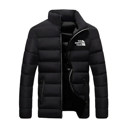 Men's Cotton Jacket Sports Bicycle Printed Street Warm Business Casual Top