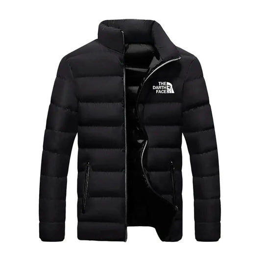 Men's Cotton Jacket Sports Bicycle Printed Street Warm Business Casual Top