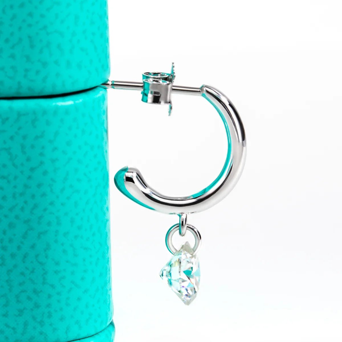 2cttw D Color Moissanite Drop Earrings 18K Gold Plated 925 Sterling Silver Classic Stud Earring Women Gifts Wholesale