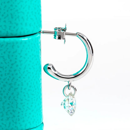 2cttw D Color Moissanite Drop Earrings 18K Gold Plated 925 Sterling Silver Classic Stud Earring Women Gifts Wholesale