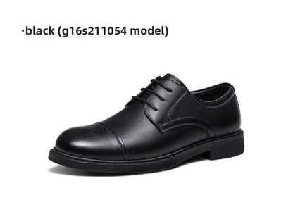 Golden Camel Men's Derby Shoes 2026 Business Casual Soft Sole Leather Shoes Brand Design Soft Soles Non-slip Velvet Warm Loafers