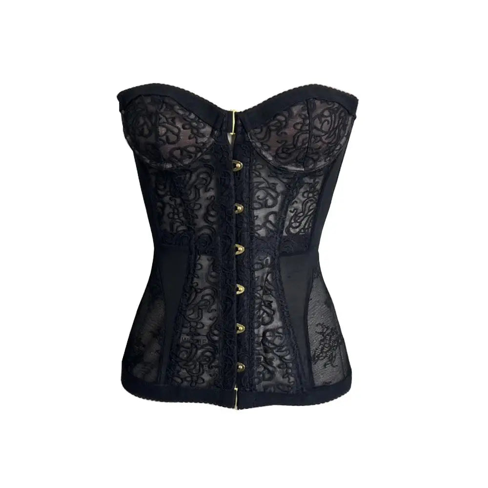Tight Corset Strapless Top Sleeveless Boobs Street Trendy Vest Sexy Lace Hollow Fashion Spicy Girl Strapless Chic Party Top