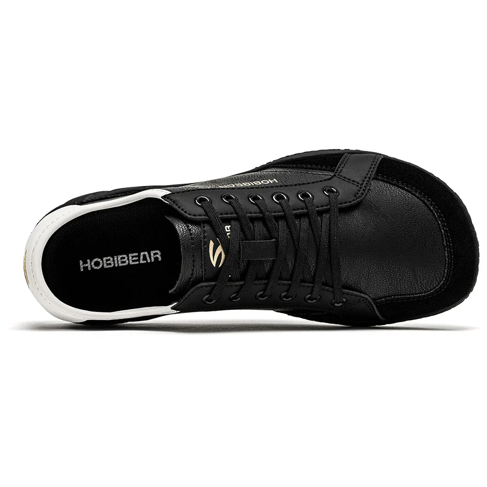 Women Men Barefoot Shoes Wide Toe Box Lightweight Sneakers Casual Color-Blocking Artificial Leather Walking Shoes