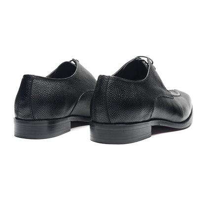 Italian Classy Men's Wedding Dress Shoes Black Genuine Cow Leather Lace-up Office Business Elegant Social Derby Formal Shoes Man