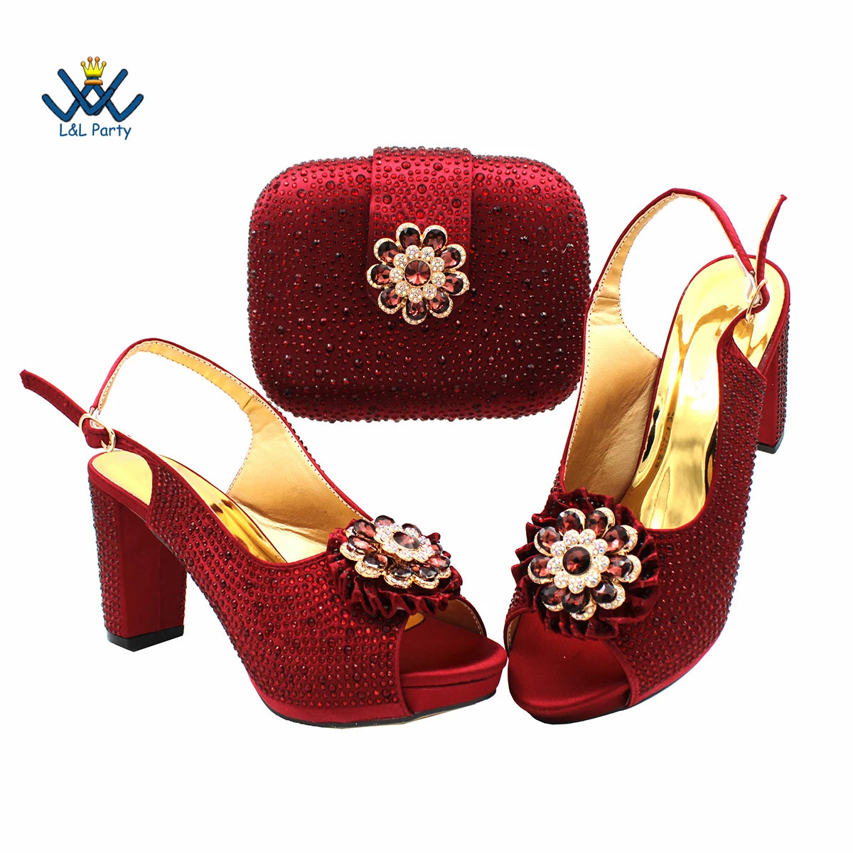 Latest African Women Shoes and Bag Set in Royal Blue New Design Italian Ladies Pumps for Garden Party