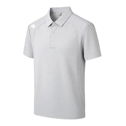 men's new summer brand short sleeves seamless polo shirt lapel printing high quality patchwork t-shirt leisure sports men's wear