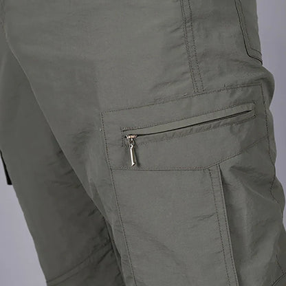 Summer Military Tactical Pants Quick Drying Cargo Men Waterproof Casual Wear resistant Multi-pocket Outdoor Hiking Trousers
