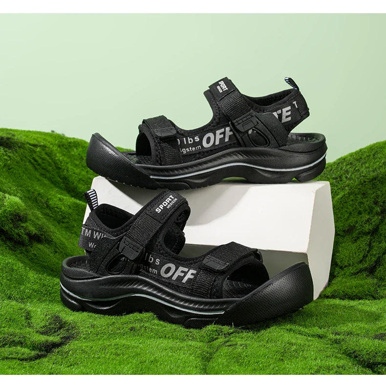 Fashion Kids Sandals Shoes Boy Water Sneaker Summer Outdoor Sports Non-slip Soft Beach Sandals for Boy Casual Shoes