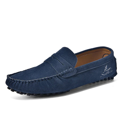 Quality Men's Suede Slip On Loafers Fashion Lightweight Breathable Wallking Driving Shoes Comfort fashion Outdoor Men's Sneakers