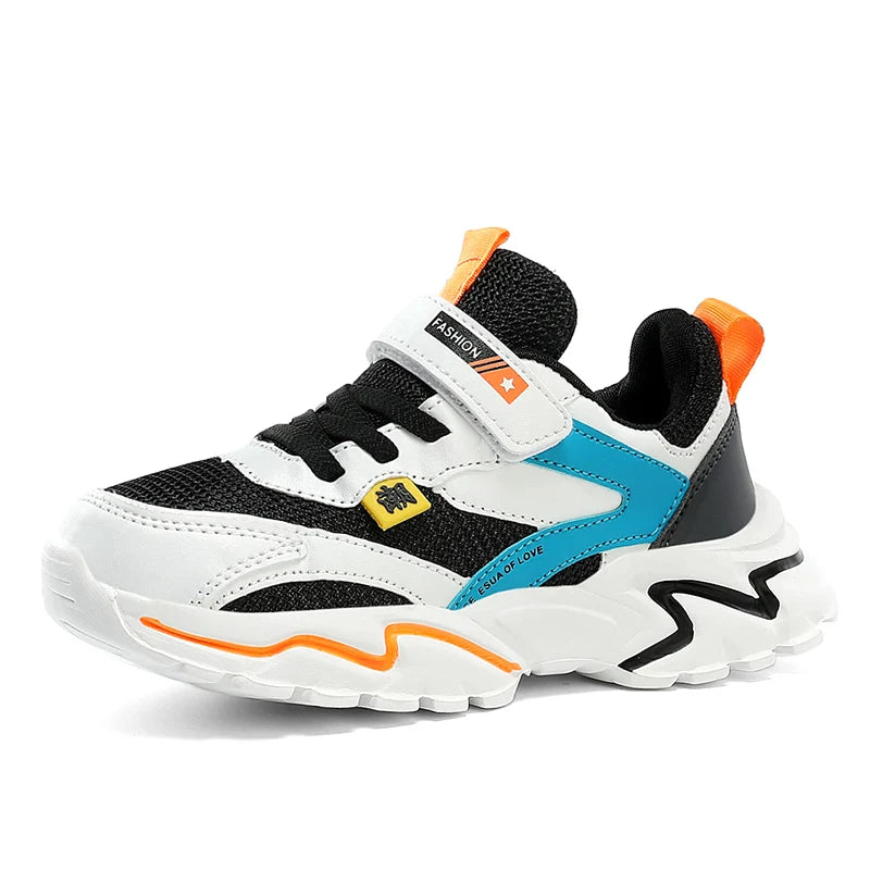 Boys' Summer Mesh Breathable Sneakers Anti-Skid Outdoor Tennis Shoes for Children Sport Running Size 28-39