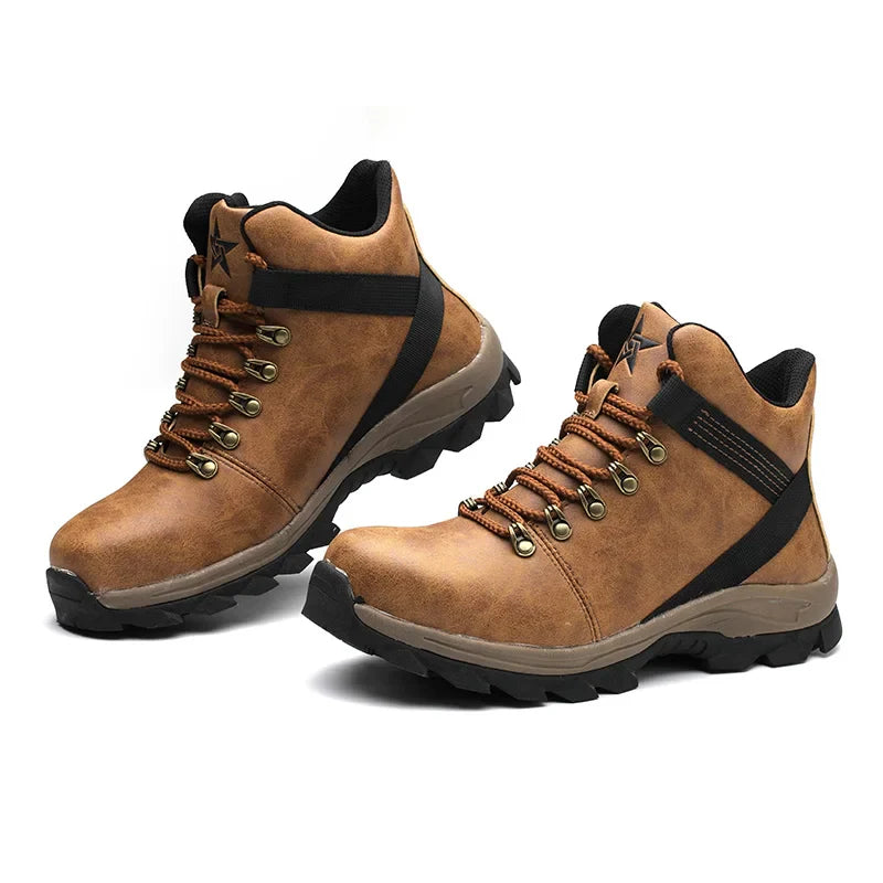 Safety Shoes Men Lightweight Sneaker Steel Toe Cap Shoes Anti-smash Puncture-Proof Work Safety Shoes Protective Boots Work Shoes
