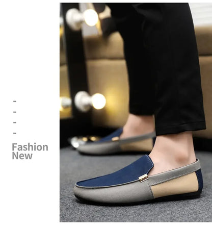 Business Shoes Fashion Casual Shoes Man Luxury Leather Loafers Breathable Slip on Male Boat Shoes Moccasins Driving Shoe