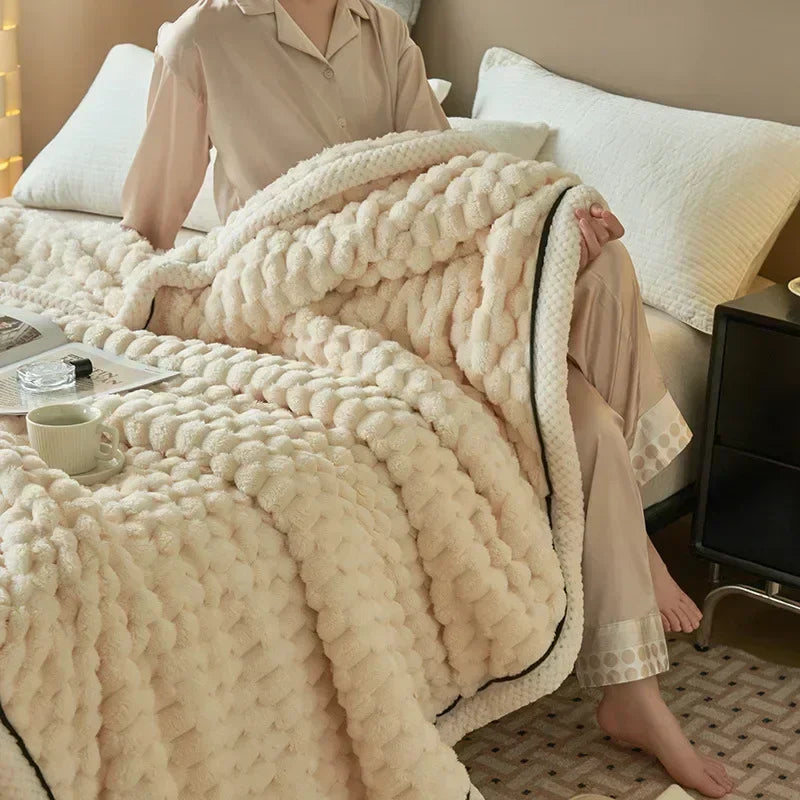 Turtle Velvet Autumn Winter Warm Sleeping Blanket Soft Comfortable Flannel Fleece Blankets for Bed Cozy Fluffy Warmth Blanket
