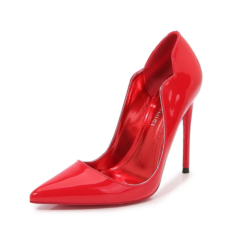Sapatos Femininos de Salto Alto Fino, Bico Fino, Salto Agulha, Modelo Francês, para Balada Europeia e Americana, Cor Preta, para Dançar, Calçados Femininos
