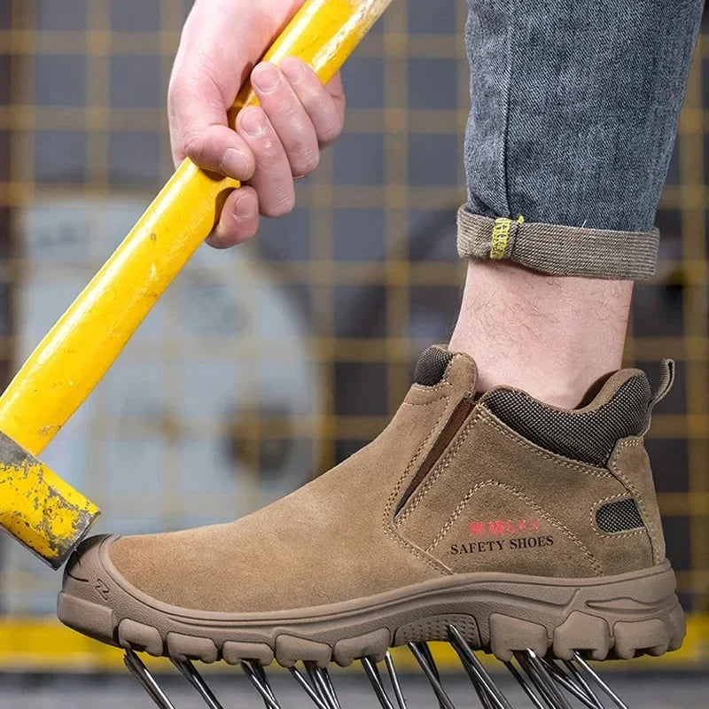 New Insulation 6KV Safety Shoes Men-Anti-Smash,Anti-Pierce Scald-Proof Welding Boots, Indestructible Work Boots for Men, Durable