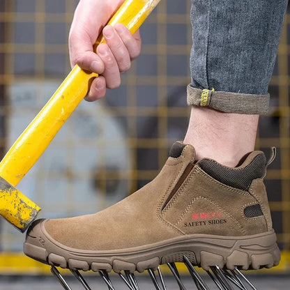 New Insulation 6KV Safety Shoes Men-Anti-Smash,Anti-Pierce Scald-Proof Welding Boots, Indestructible Work Boots for Men, Durable