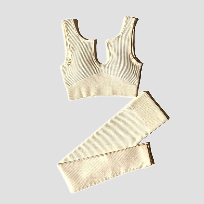2/4/6PCS Seamless Women Yoga Set Workout Sportswear Fitness Bra Sport Pants Gym Clothing High Waist Leggings Shorts Sports Suits