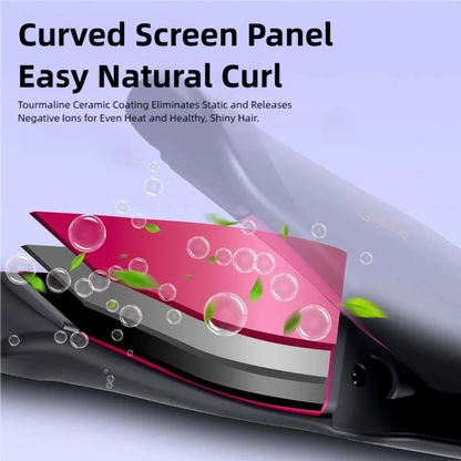 New 2-in-1 Curling Iron & Straightener Multi-Function Hair Styling Tool Dual-Purpose Curling and Straightening Iron