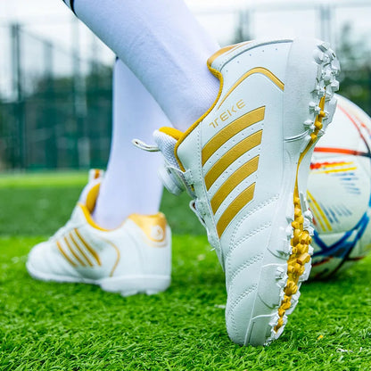 New Kids Soccer Shoes School Football Boots Boys Girls Cleats Grass Sneakers Child Outdoor Athletic Training Sports Footwear