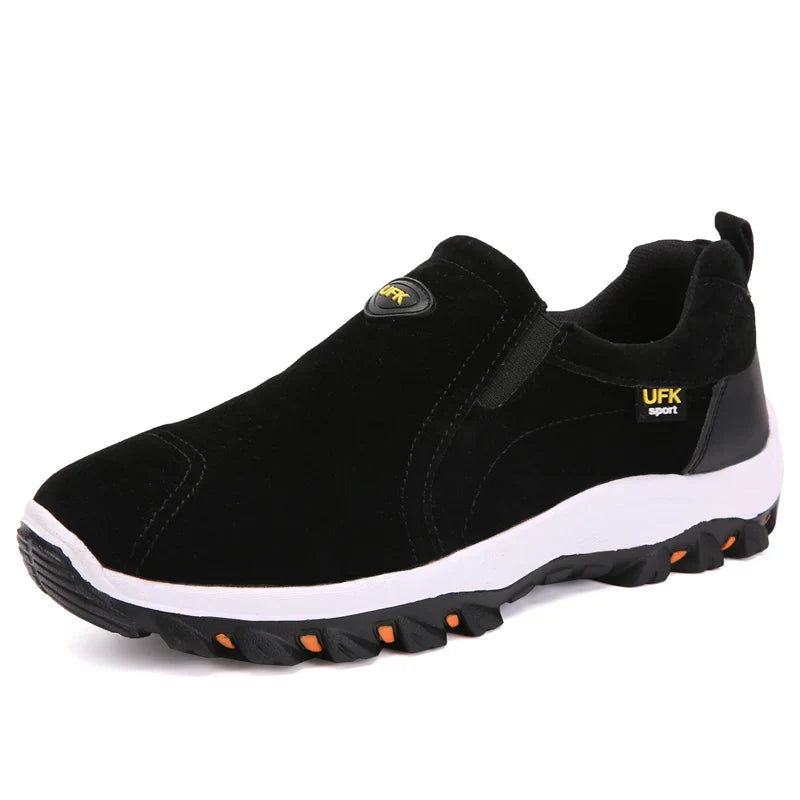 Men's Hiking Shoes Waterproof Leather Outdoor PU Shoes Wear-resistant Men Trekking Walking Hunting Tactical Sneakers