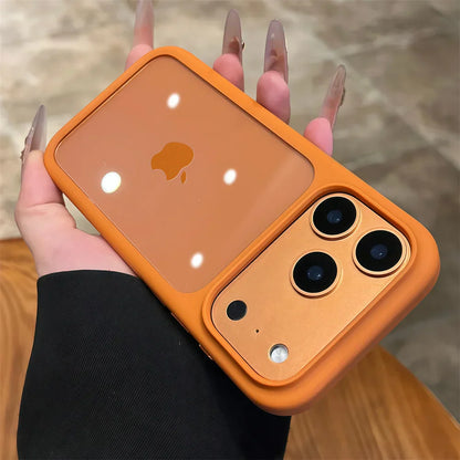 Advanced Silicone Soft Edge Transparent Hard Back Panel Case For iPhone 17 17 Pro 17 Pro Max Shockproof Phone Case Cover Gift