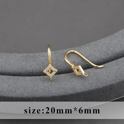 20pcs/lot M800 jewelry accessories,pass REACH,nickel free,18k gold plated,copper,connector,diy earrings,jewelry making