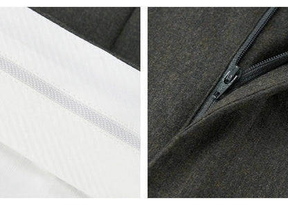 100% Wool Mens Suits Set Blazer + Pant Green Luxury Wedding Groom Wear Simple Style Fashion Man Suit Slim Fit Casual Clothes