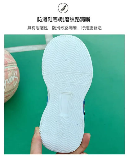 Kids Sneakers Breathable Mesh Sports Shoes for Children Boys Lightweight Basketball Shoes 2025 New Casual Sneakers Boys Trainers