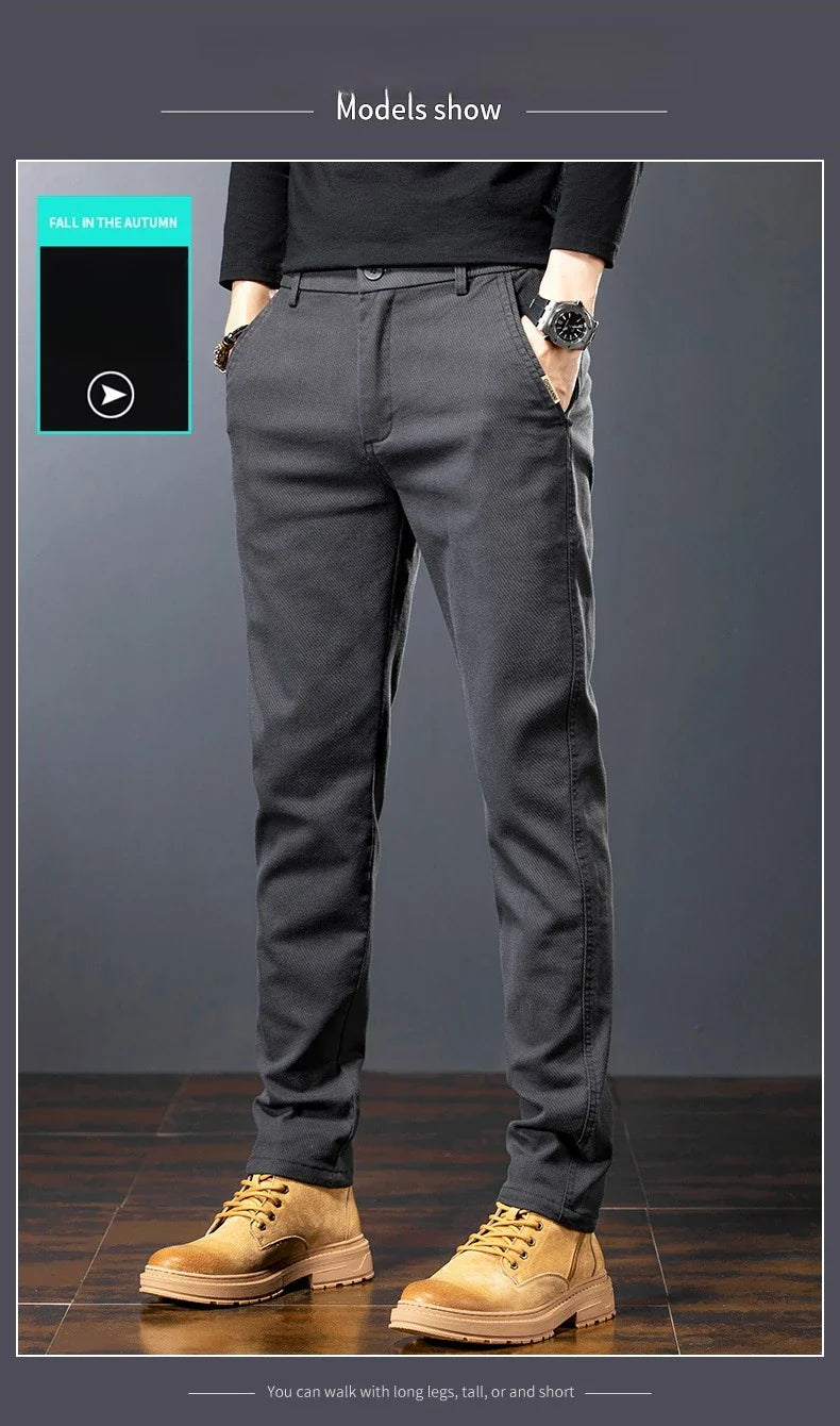 Winter Men Fleece Brand Jeans Fashion Soft Stretch Black Biker Masculino Denim Trousers Thick Velvet  Warm Pants Overalls