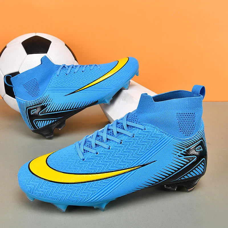 New Men Football Boots Kids Ankle Cleats Grass Soccer Shoes Futsal Indoor Sport Match Training TF/FG Hot-selling High-quality