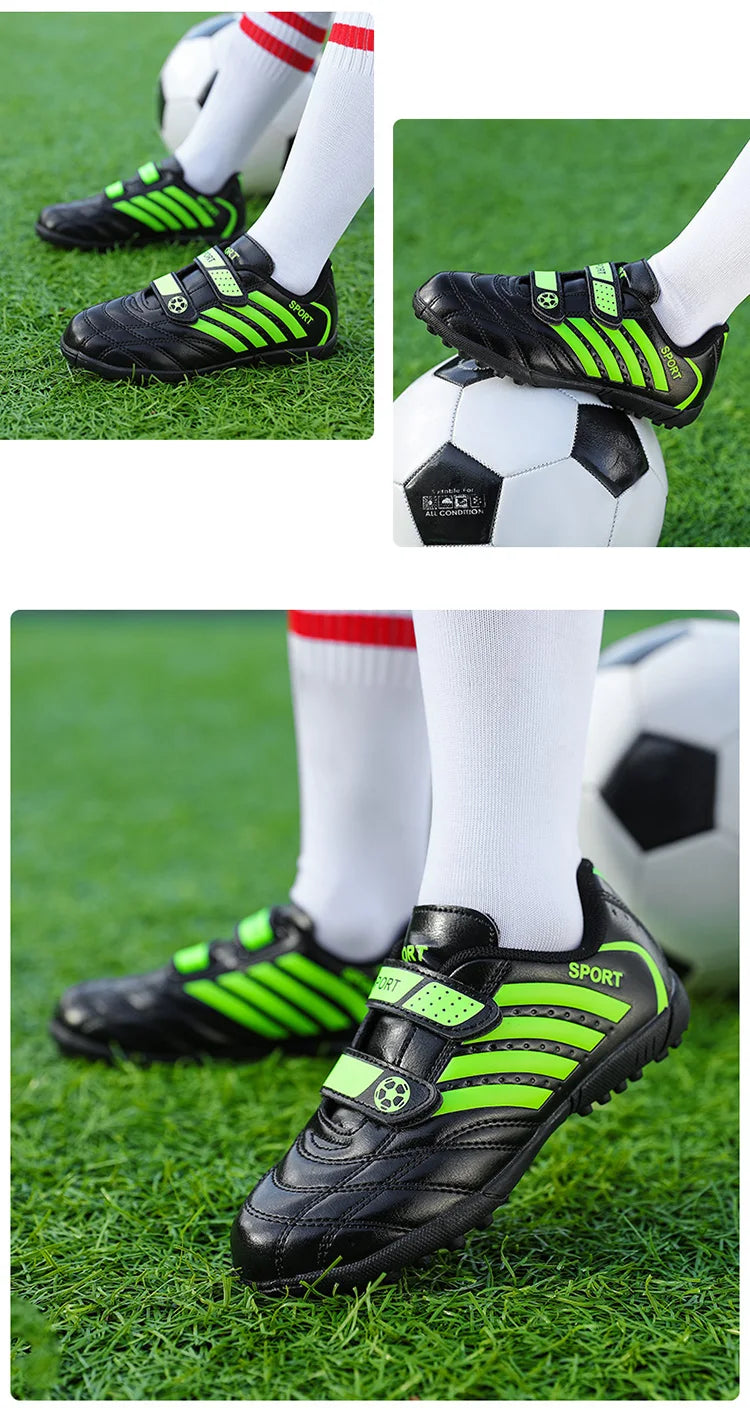 Hot Sale Children Soccer Shoes Cheap Football Cleats Training Football Boots Kids Boy Futsal Turf Sneakers zapatos de fútbol