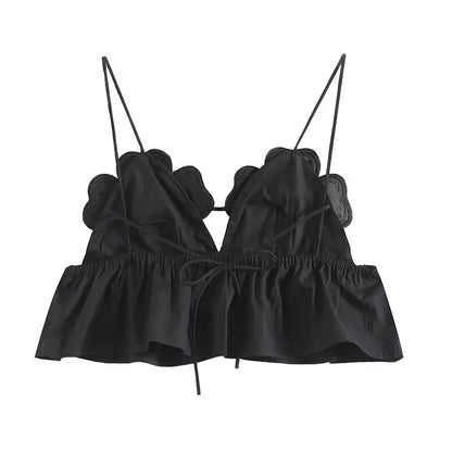 Women Summer Sexy Camis Tank Tops 2025 Fashion Solid Strapless Beading Female Elegant Street Top Clothing