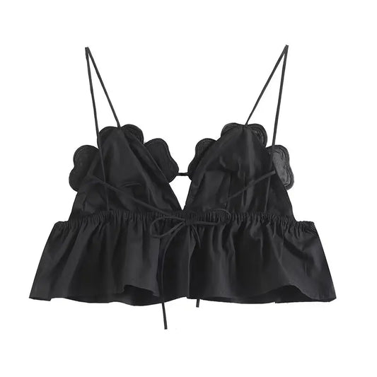 Women Summer Sexy Camis Tank Tops 2025 Fashion Solid Strapless Beading Female Elegant Street Top Clothing