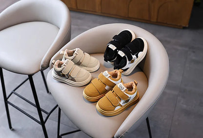 Autumn Winter New Children's Sports Shoes Boys' High Top Board Shoes Girls' Little White Fashion Children's Basketball Shoes