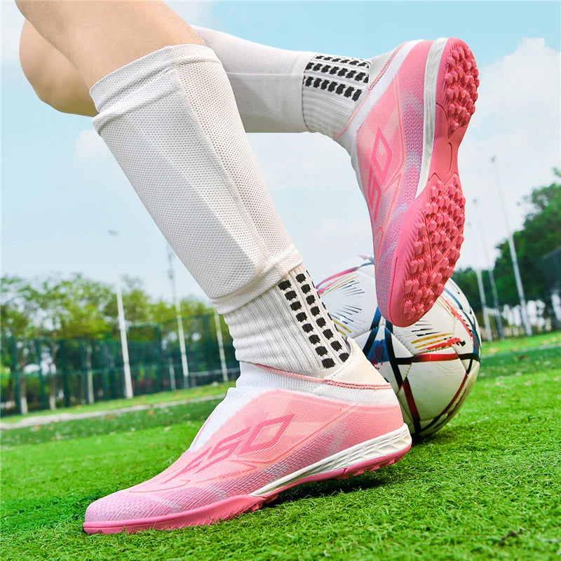 Men Professional TF Soccer Shoes Resistant Casual Grass Studded Male Non Slip Fast Foo451·a
