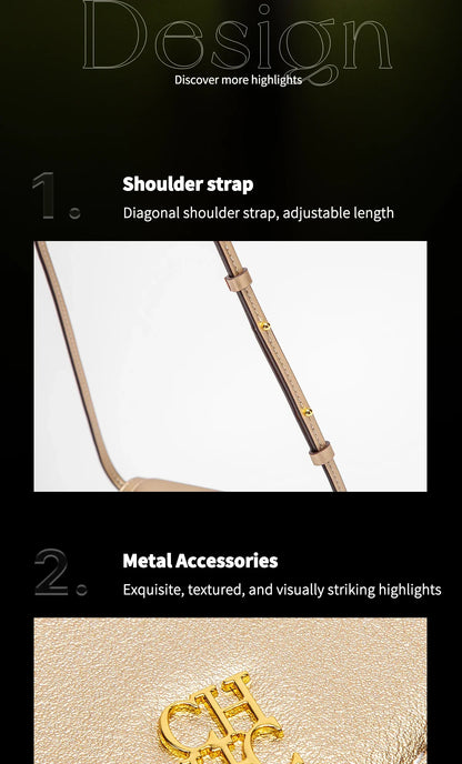 Women's Crossbody Bag Spring New Flip Small Square Bag Simple Women's Business Wallet Strap Detachable